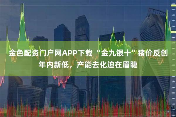 金色配资门户网APP下载 “金九银十”猪价反创年内新低，产能去化迫在眉睫