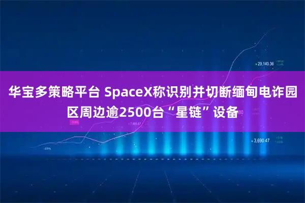 华宝多策略平台 SpaceX称识别并切断缅甸电诈园区周边逾2500台“星链”设备